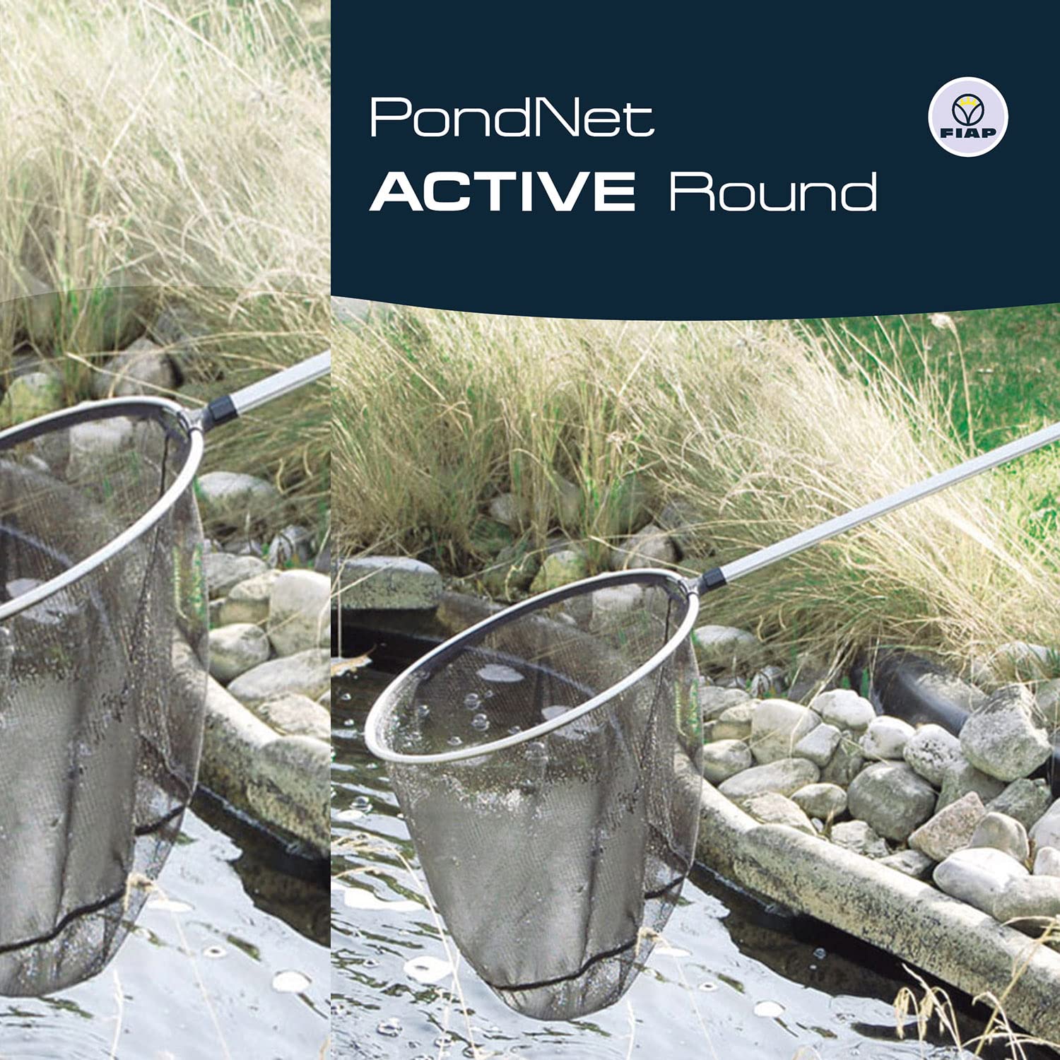 FIAP PondNet Active Round - d: 350 mm - Profi - Teichkescher - Kescher - Fischkescher - Teichzubehör - Zubehör - Teichreinigung - Reinigung - Gartenteich