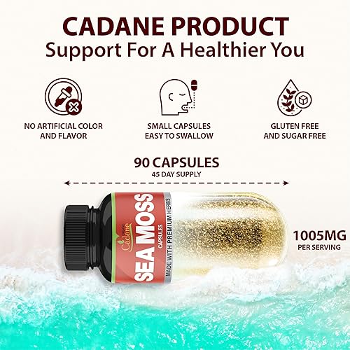 Miniatura 2 de Cápsulas de extracto de musgo marino irlandés orgánico 8700mg - Apoya el sistema inmunológico y la salud general - 90Cápsulas