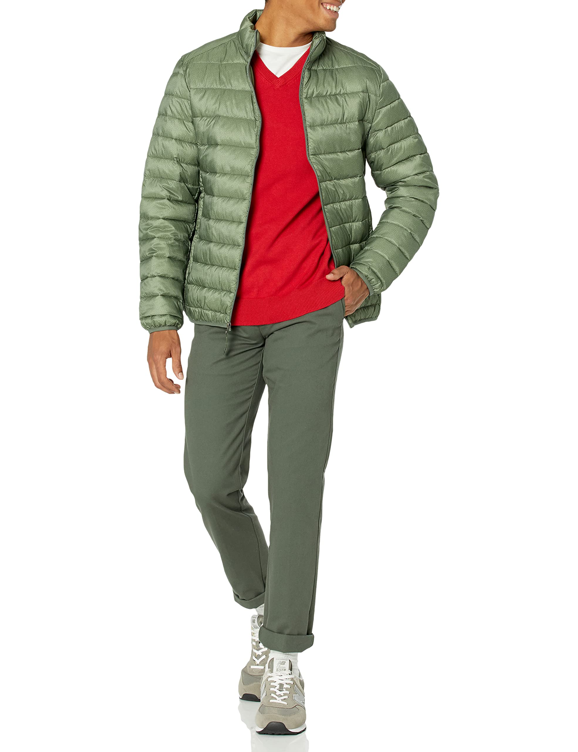 Amazon Essentials Maglione con Scollo a V (Disponibile in Taglie Extra Forti) Uomo