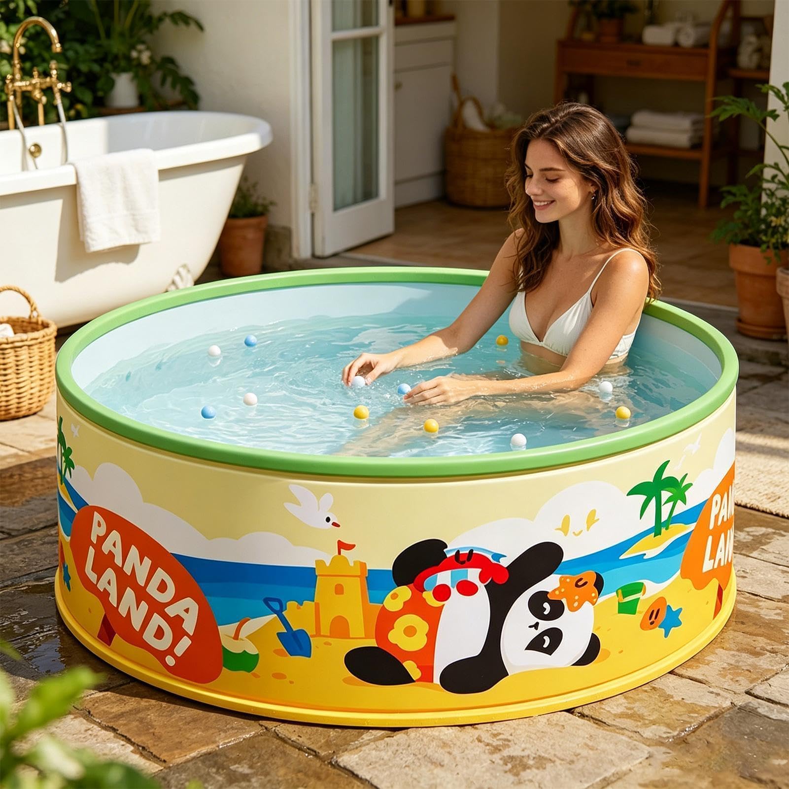 Pataugeoire pliable pour