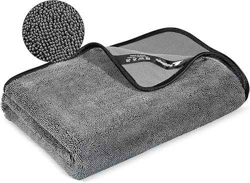 POLYMAGIC Toalla de secado de coche de microfibra, toallas de secado rápido para automóvil, gruesas, detalles del automóvil, toallas de coche de
