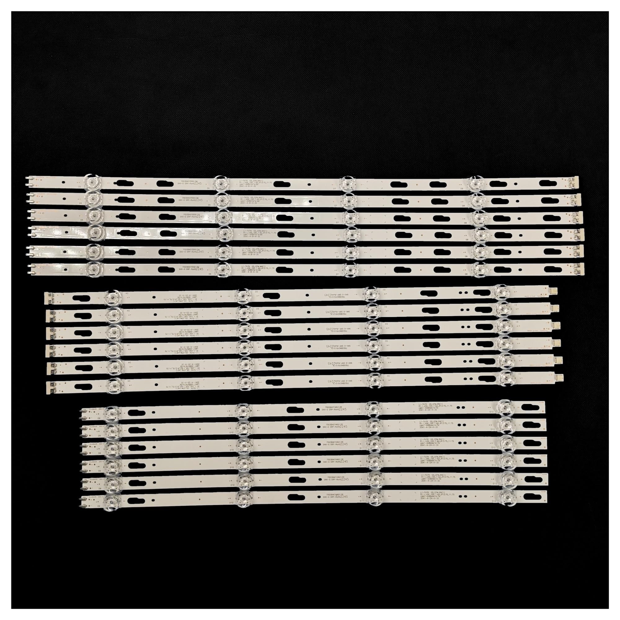 HYKPSTYJY LED Strips for QE75T UE75TU7025K UE75AU7105K UE75TU7000 UE75TU8000 UE75TU7020 UE75TU7100 UE75TU7125K LM41-00897A 00898A