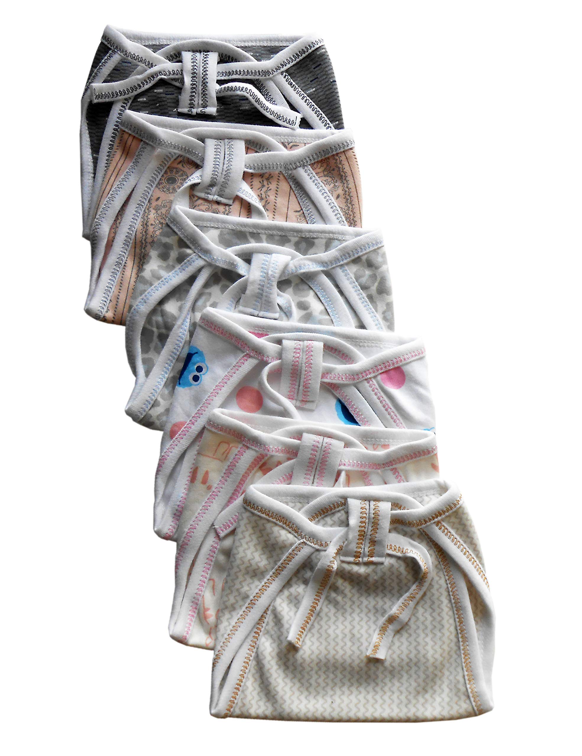 Tinchuk Nammababy Newborn Baby Hosiery Cotton Cloth Double Layer Nappies Multicolor(0-6 Months)(6 Piece) 2