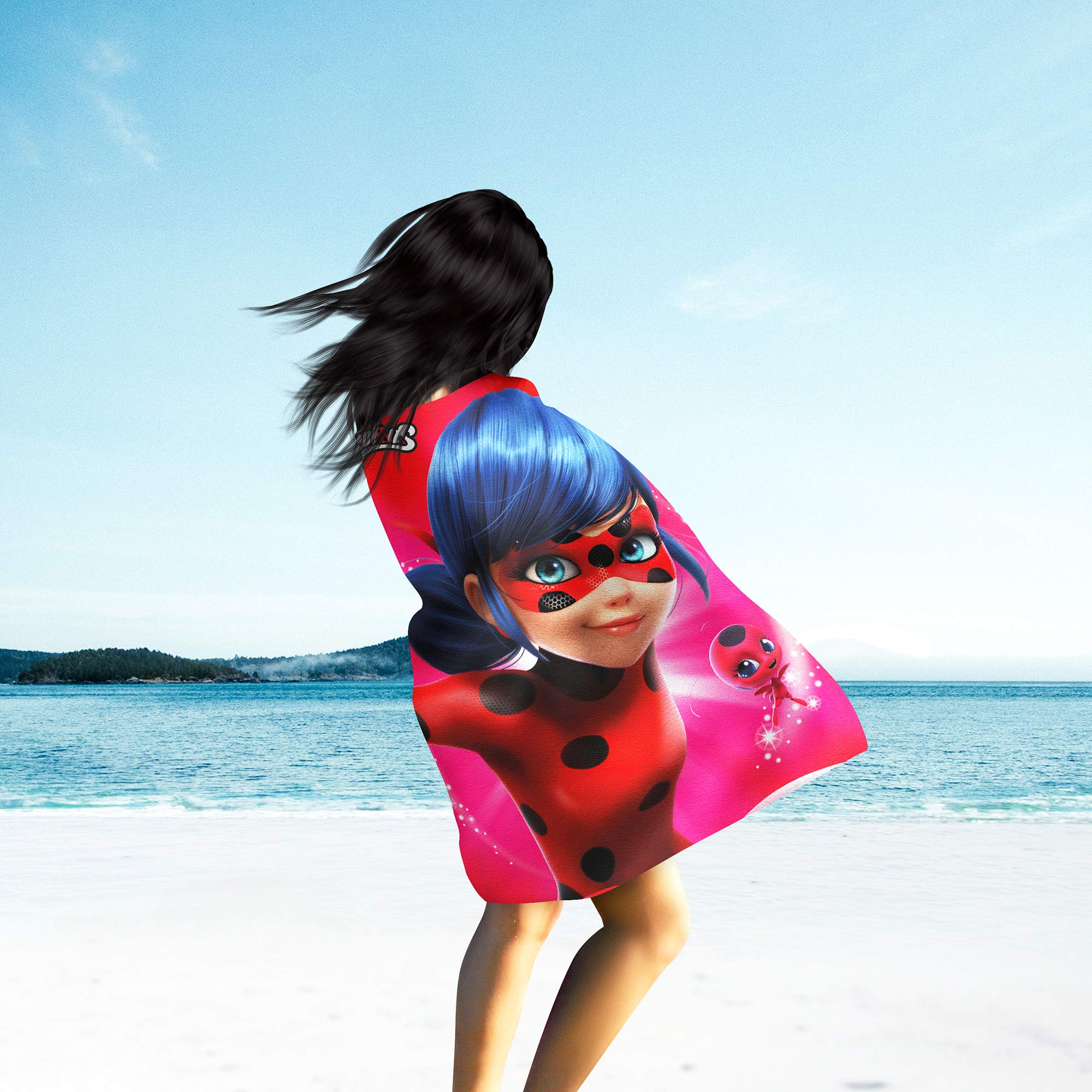 Buy BERONAGE Miraculous Ladybug Blanket Stars 130 cm x 170 cm Fleece