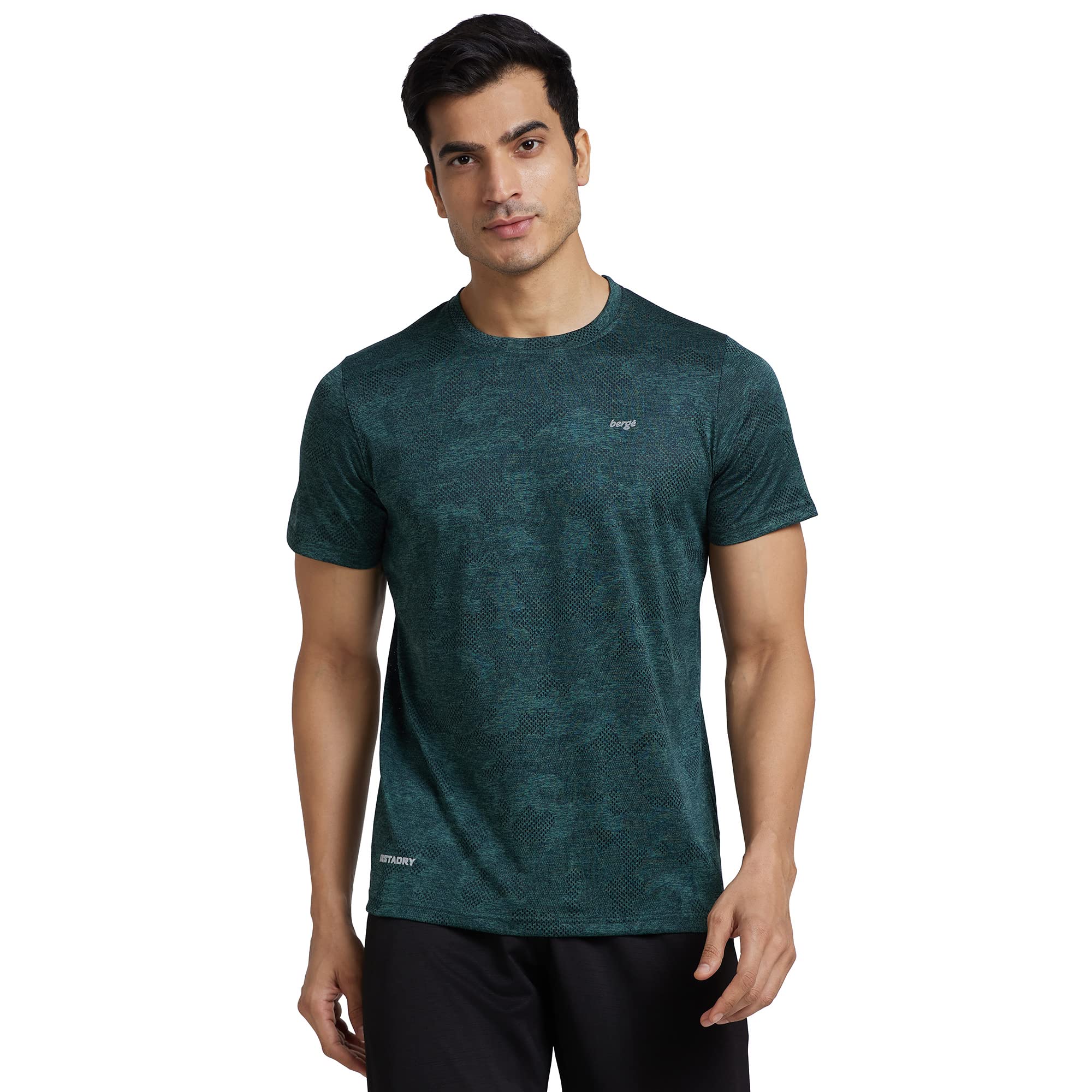 berge' New Mens Polyester Dry Fit Camo Tshirts for Men, Instadry & Breathable Fabric, Gym Wear Tees & Workout Tops|Round Neck Tshirt for Men|Slim Fit Half Sleeve Tshirt-picture-26