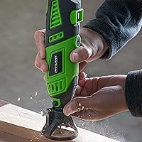 Vista 6 de Kit de herramientas rotativas de 180 W, PHALANX de 1.5 amperios de 6 velocidades variables con eje flexible, multiherramienta de 8000 a 32000 RPM