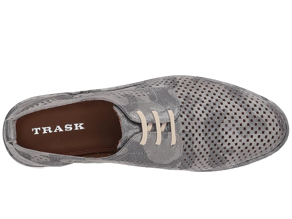 

Trask Lena (Pewter Camo Metallic Suede) Women's Flat Shoes, Gray