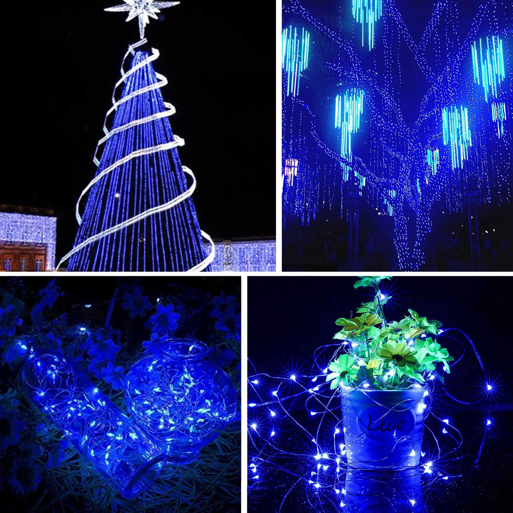 Ligarko Solar String Lights, 1 Pack 120LED Solar Garden Lights Waterproof - Image 3