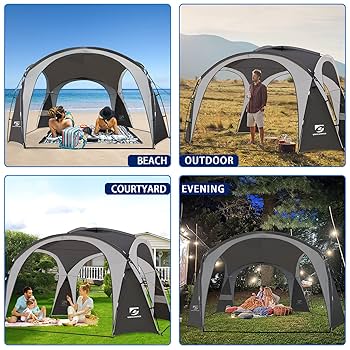 Amazon.com : UNICAMPER Beach Tent 12 X 12ft Large UPF50+ Pop