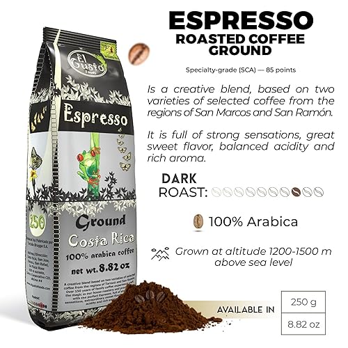 Miniatura 3 de El Gusto Coffee - Café de goteo costarricense de origen único, 100% arábica, cultivado a la sombra, seleccionado a mano y secado al sol, tostado,