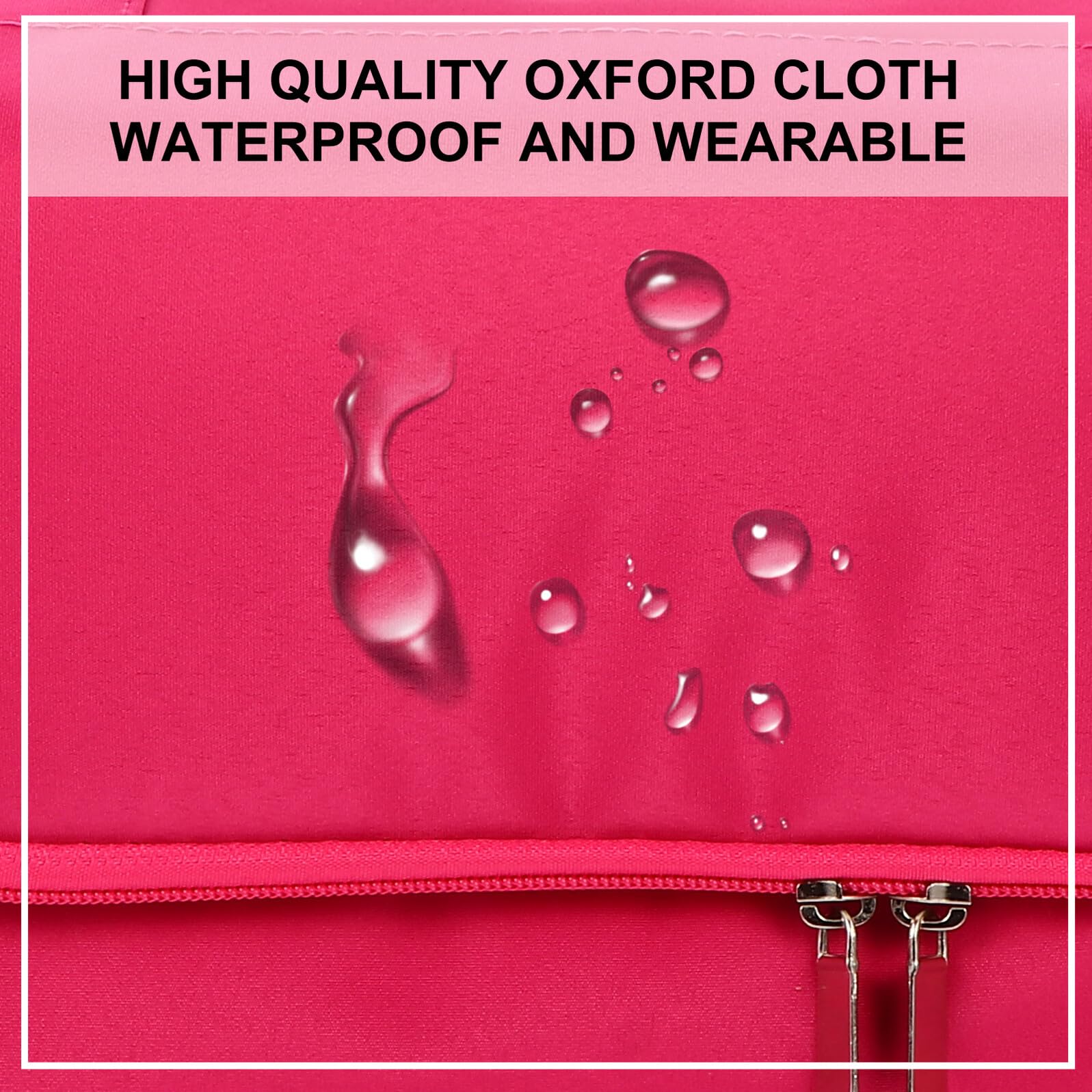Trousse de Maquillage Professionnelle Légère Imperméable, en Oxford