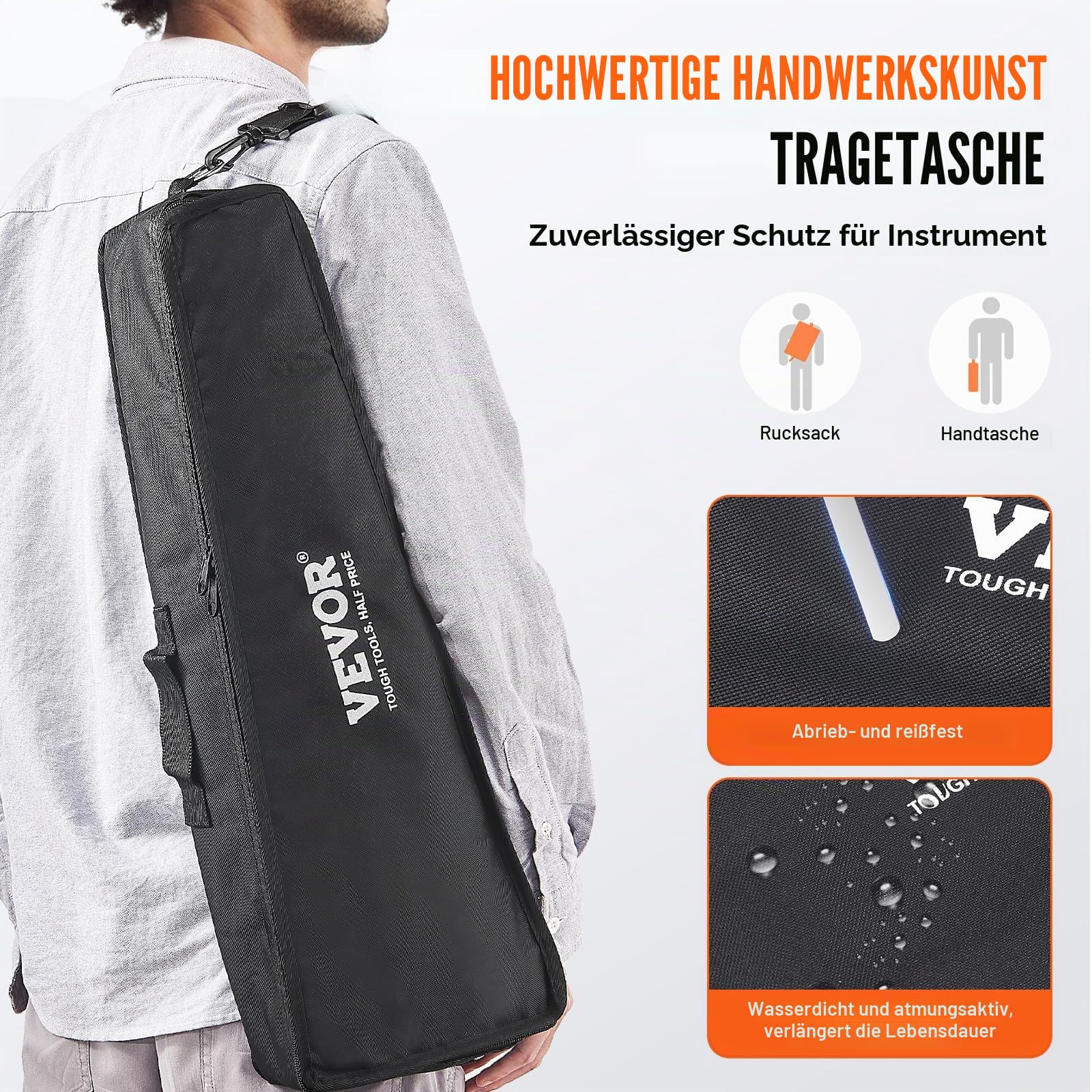 VEVOR Glockenspiel-Xylophon-Set mit 32 Tönen, Schlaginstrument mit Schlägeln, Trommelstöcken und Tragetasche, professionelles Glockenspiel-Xylophon-Schlaginstrumentenset für Erwachsene und Schüler