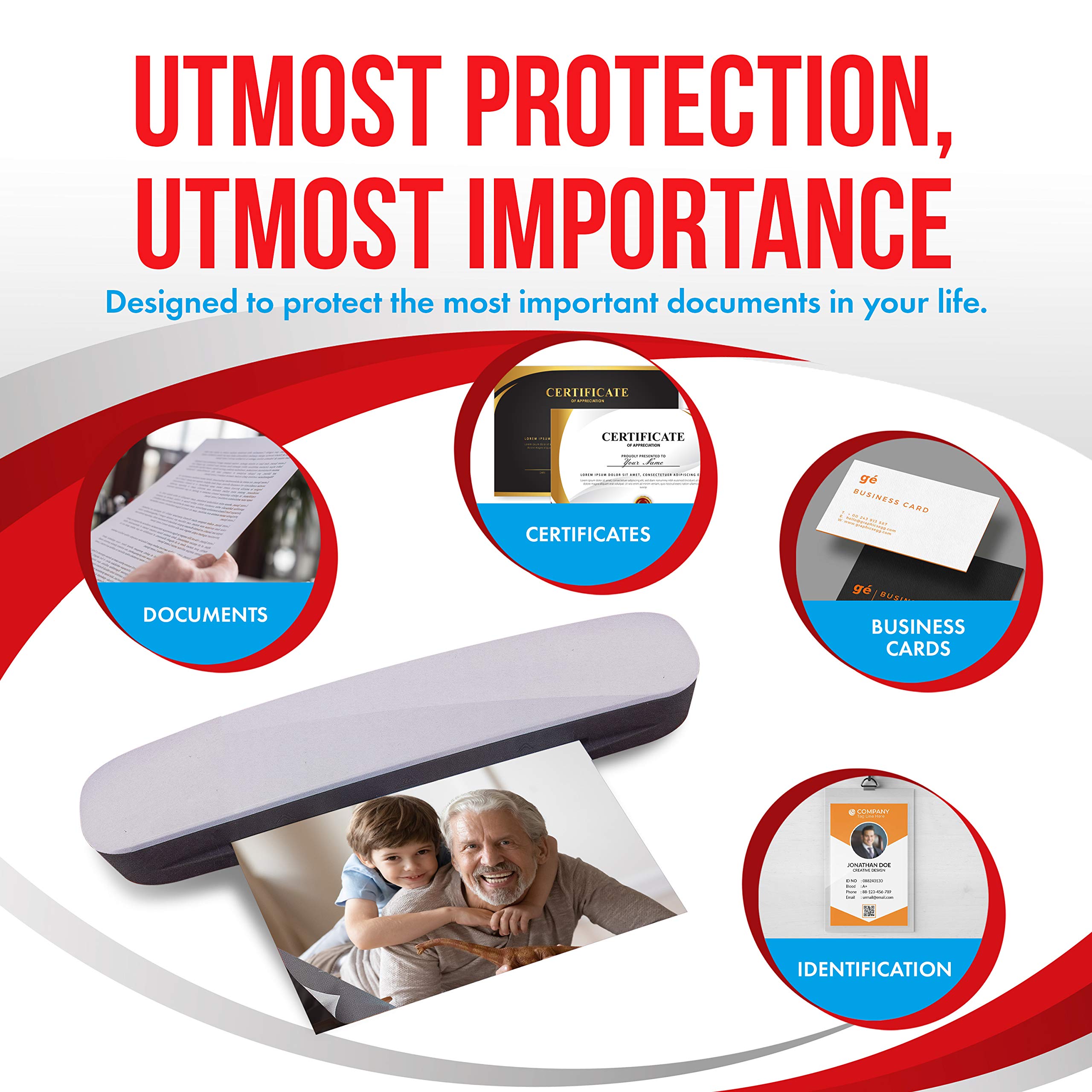 5MIL Thermal Laminating Pouches (150 Count) Letter, Photo, Card