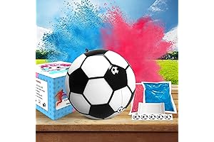 Gender Reveal Soccer Ball with Pink and Blue Powder Kit