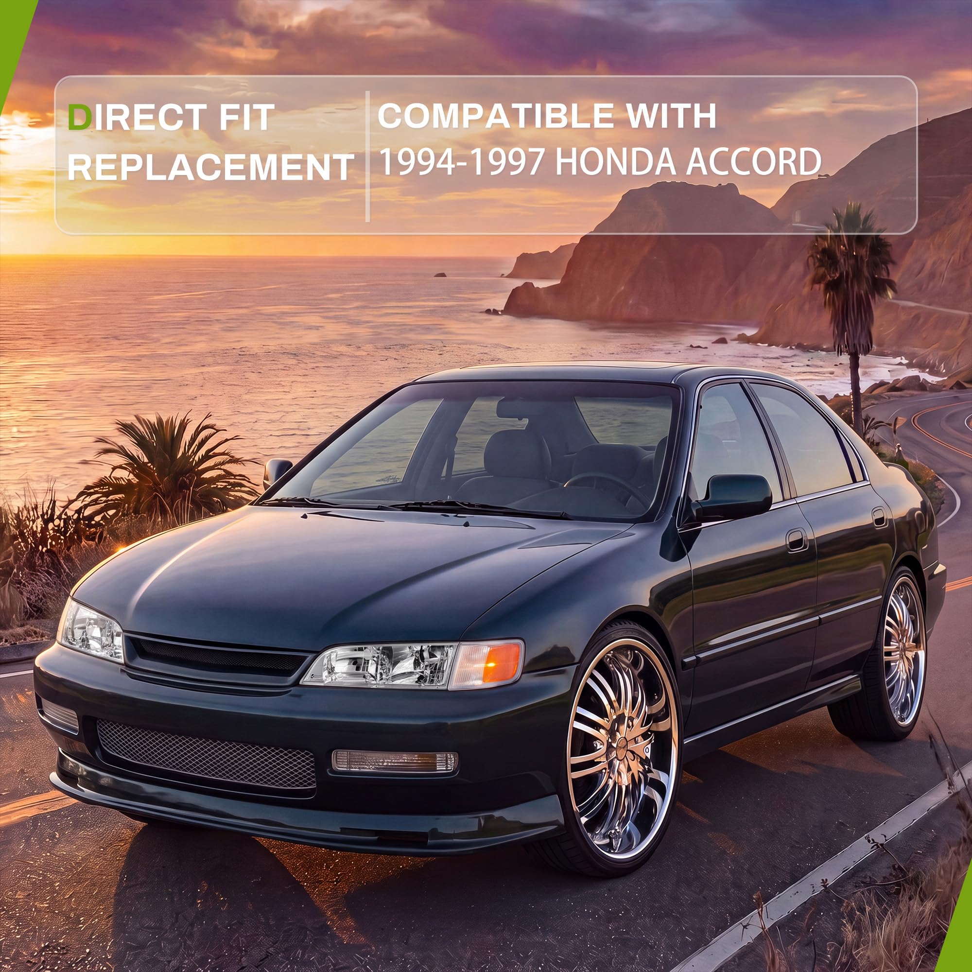 Amazon | AUTOSAVER88 ヘッドライトアセンブリ 1994-1997 ホンダ
