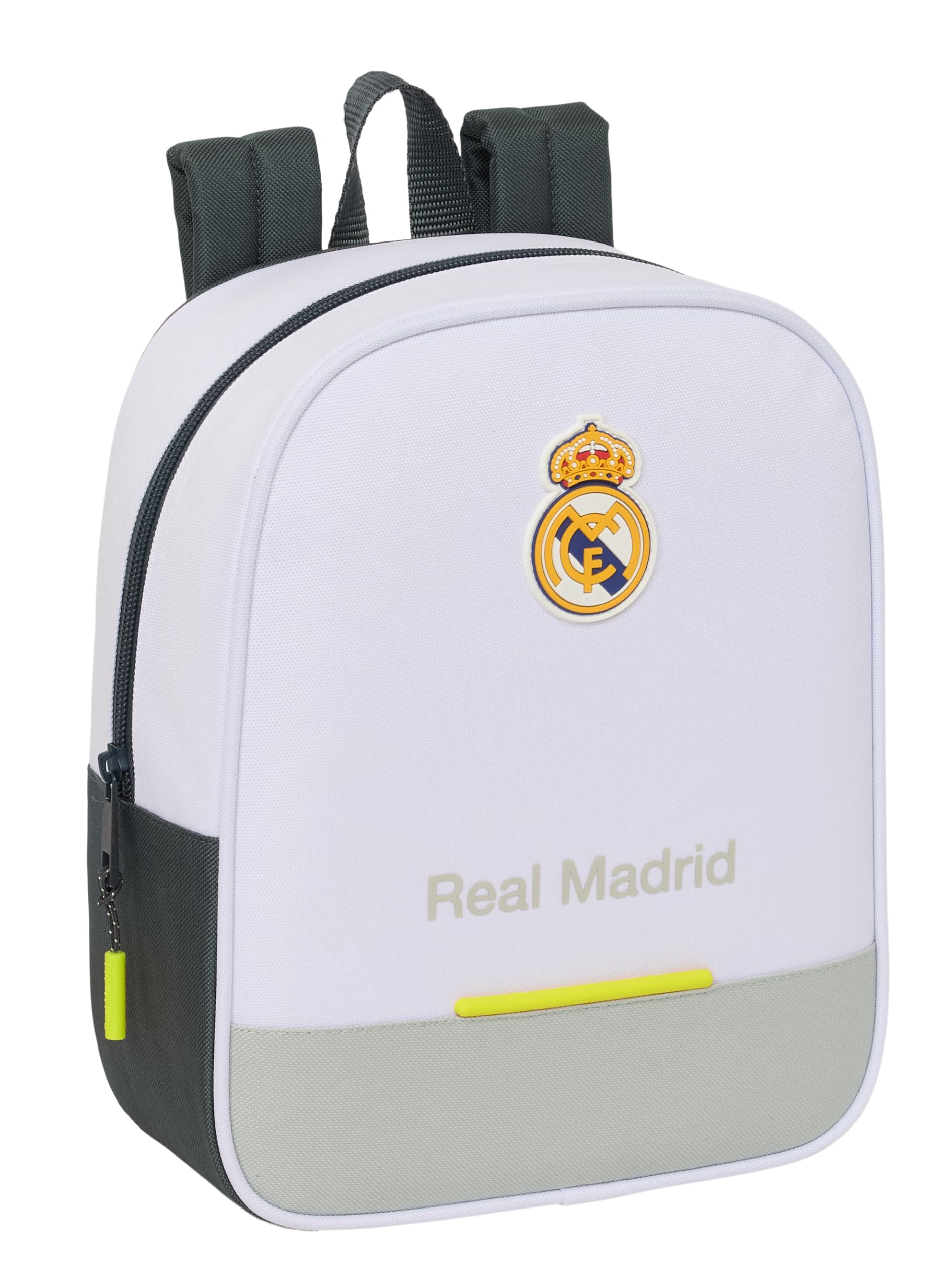 Safta Real Madrid Equipment 25/26 – Children's Backpack, Children's Backpack, School Backpack, Adaptable to Trolley, Ideal for Nursery, Comfortable and Versatile, Quality and Resistance, 22 x 10 x 27