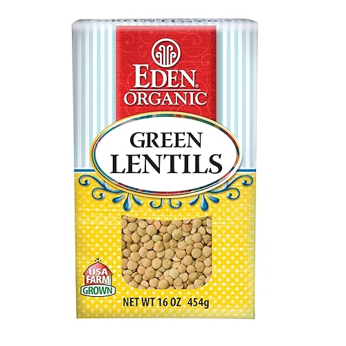 Eden - Lentejas verdes orgánicas cajas de 16 onzas paquete de 6