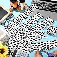 Vista 11 de Zonon 65 Feet Bulletin Board Borders Black and White Polka Dots Striped Grid Borders Decorative Straight Scalloped Wavy Rolled Trim Classroom Back