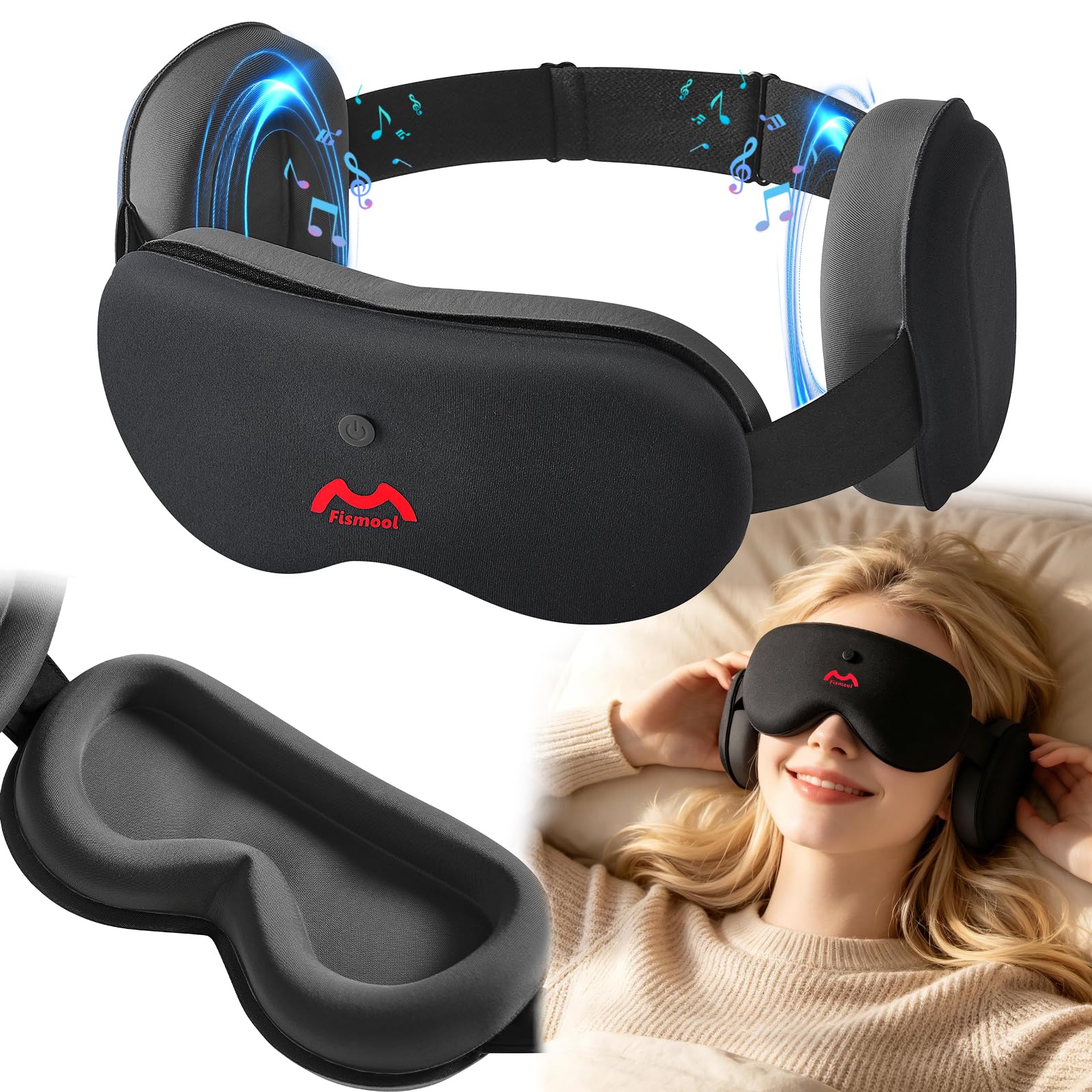 Photo 1 of Fismool Bluetooth Sleep Mask with White Noise