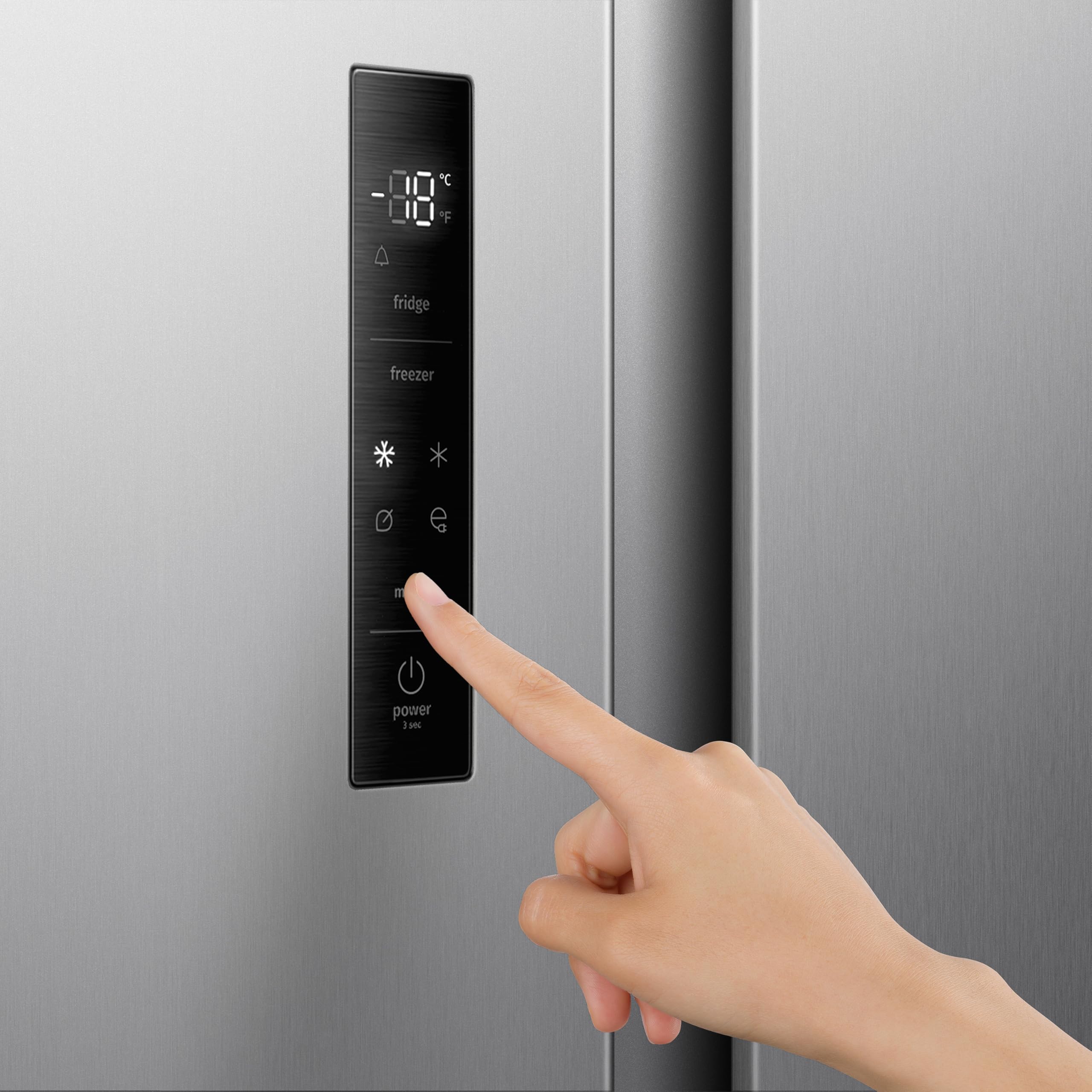 Gorenje NRS917E41XWD Kühl-Gefrierkombination/Freistehend/ 541L/ 39dB/ EEK: E/NoFrost Plus/Wasserspender/Multiflow 360°/ CrispZone/Supercool/FastFreeze/(BxHxT): 91,1 × 178,6 × 61,5 cm/Grau