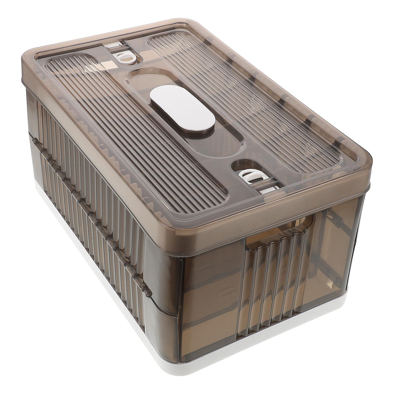 Organisateur de garde-robe pliable avec compartiments et couvercle