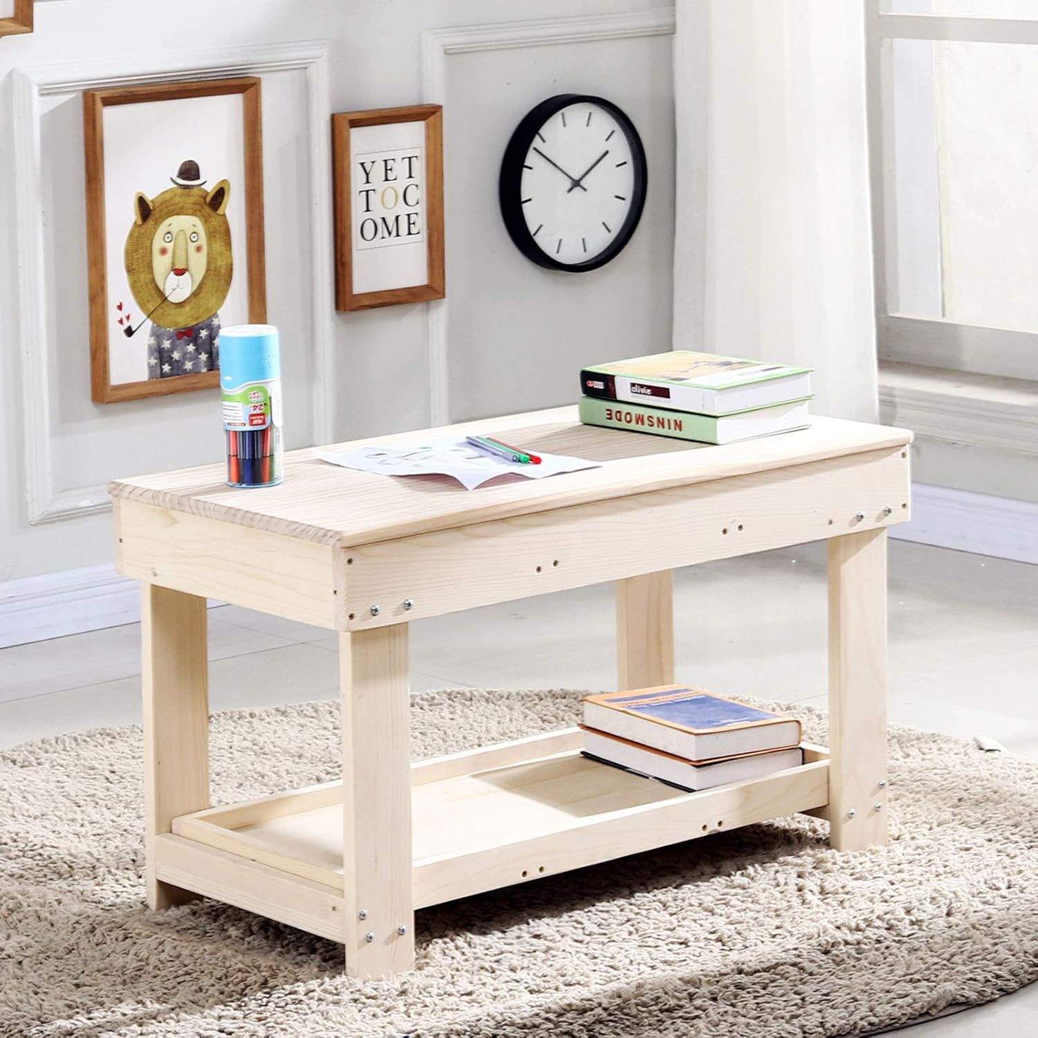 Bеѕt Cуbеr Mоndау 🔥 YouHi Kids Activity Table with Board and Storage for Bricks Activity Play Table (Wood Color) Gеt Chеар Prісе YouHi Kids Activity Table with Board and Storage for Bricks Activity Play Table (Wood Color)