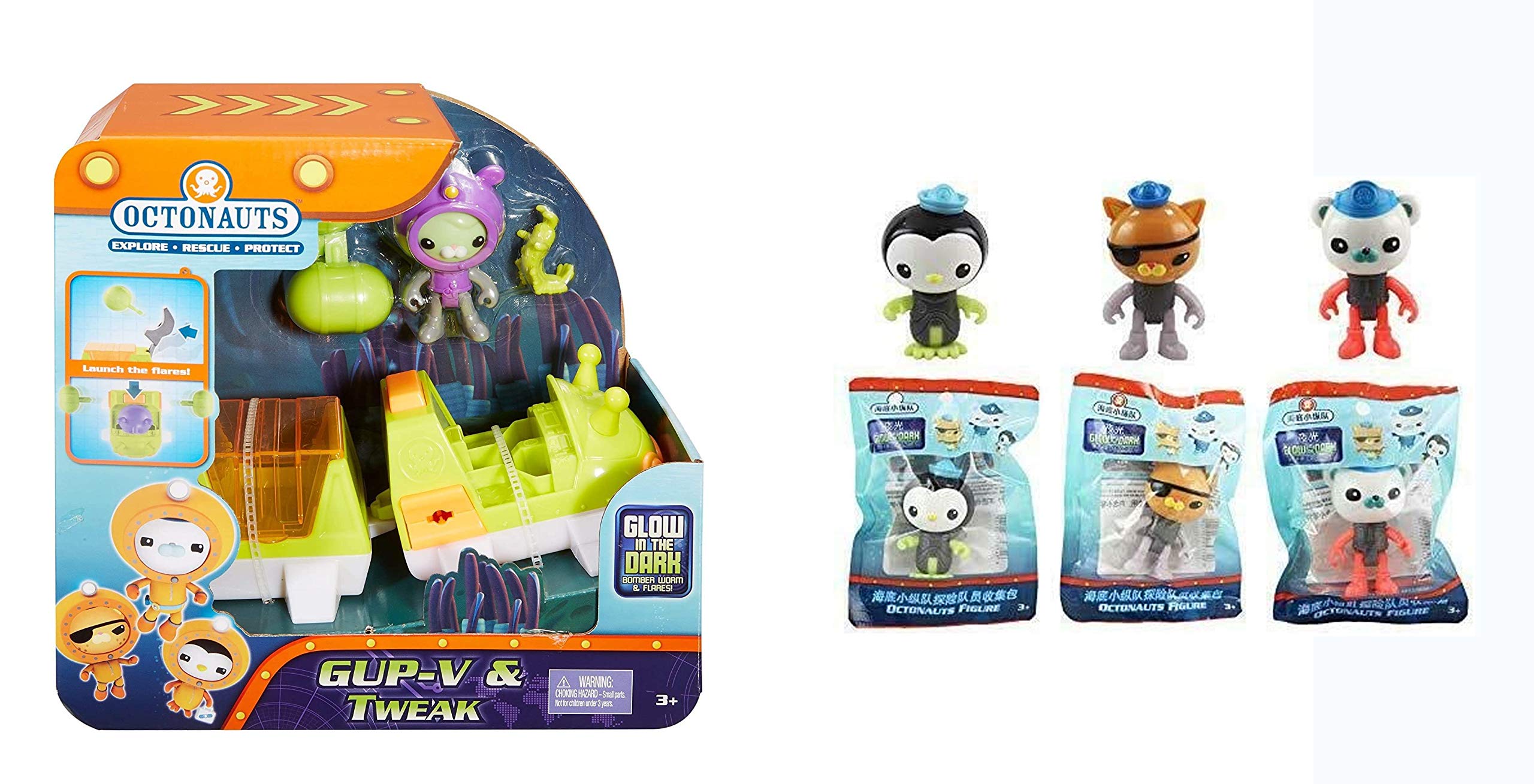 Buy Fisher Price The Octonauts Gup & Tweak Playset & 3 Glow in the