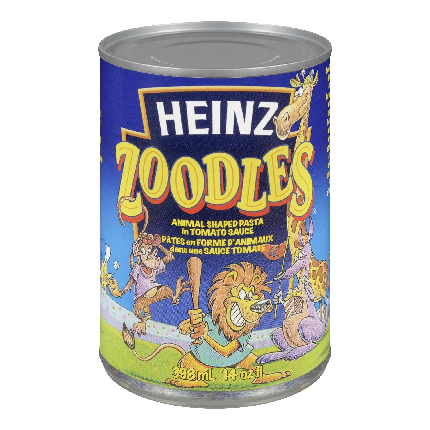 Heinz Zoodles Pasta, 398mL/13.4oz., Cans, (Pack of 24) (Imported from Canada)