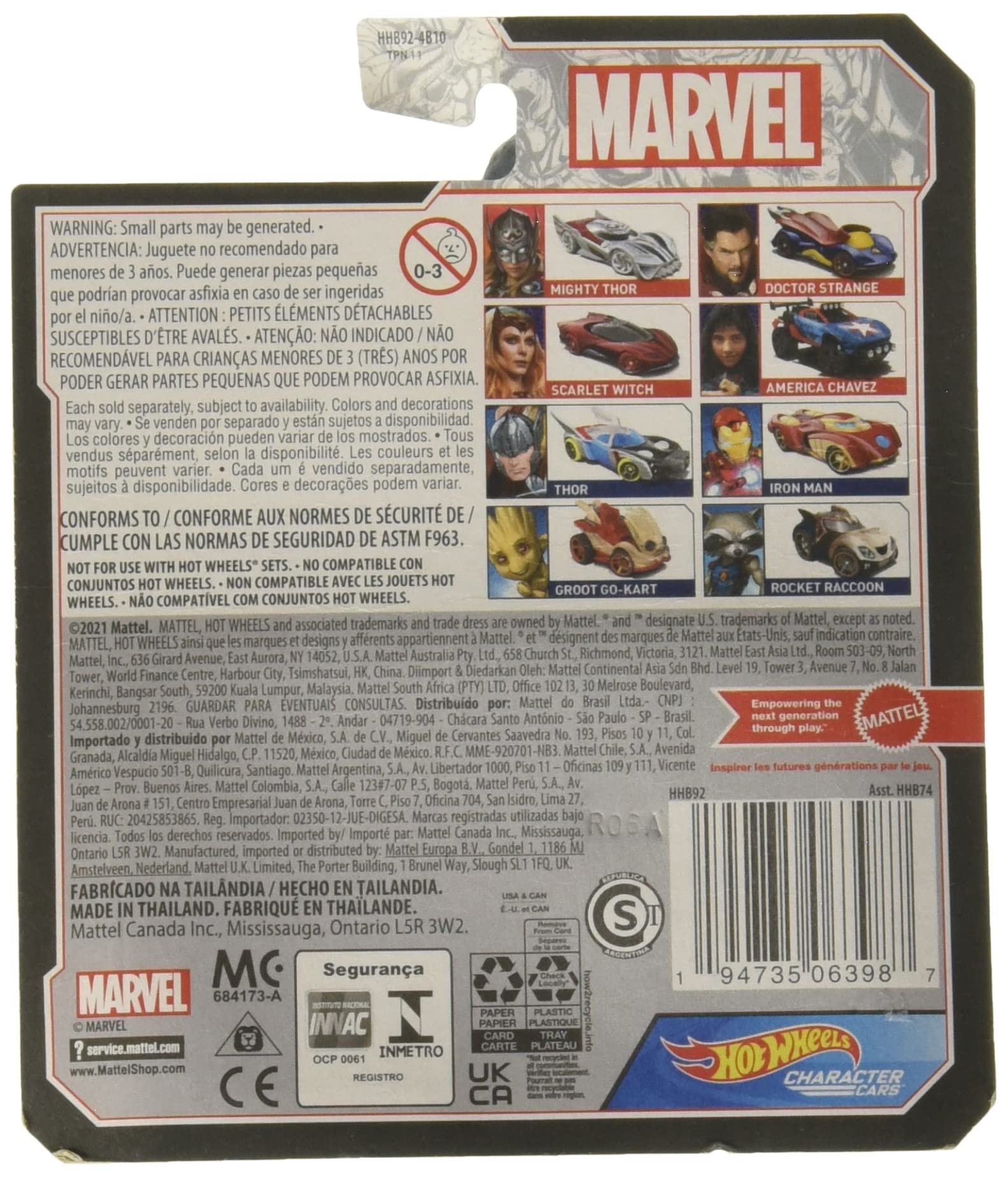 Hot Wheels Carattere Marvel, Bruja Escarlata