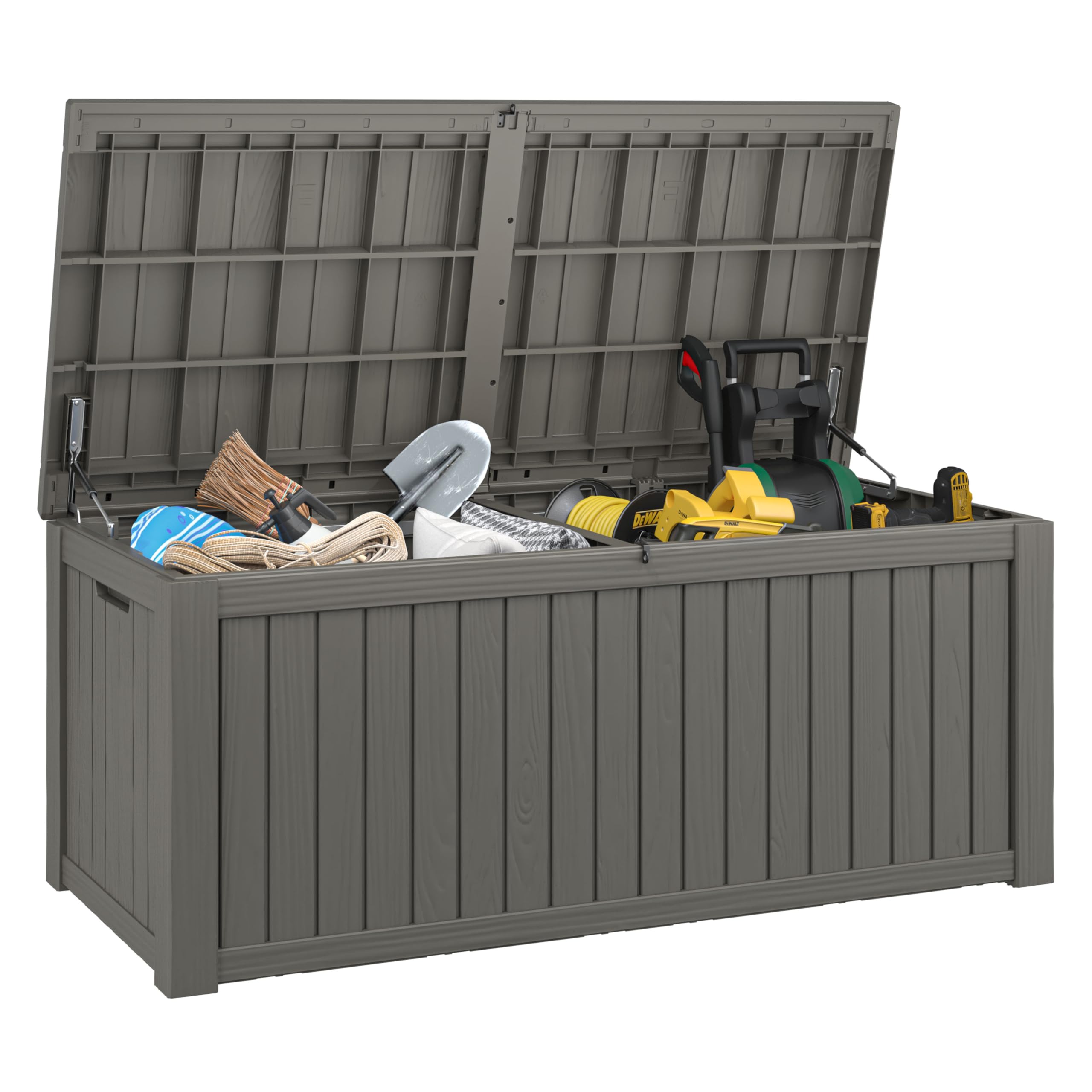 Outdoor Storage Box Waterproof, 180 Gallon Deck Box for Patio Storage