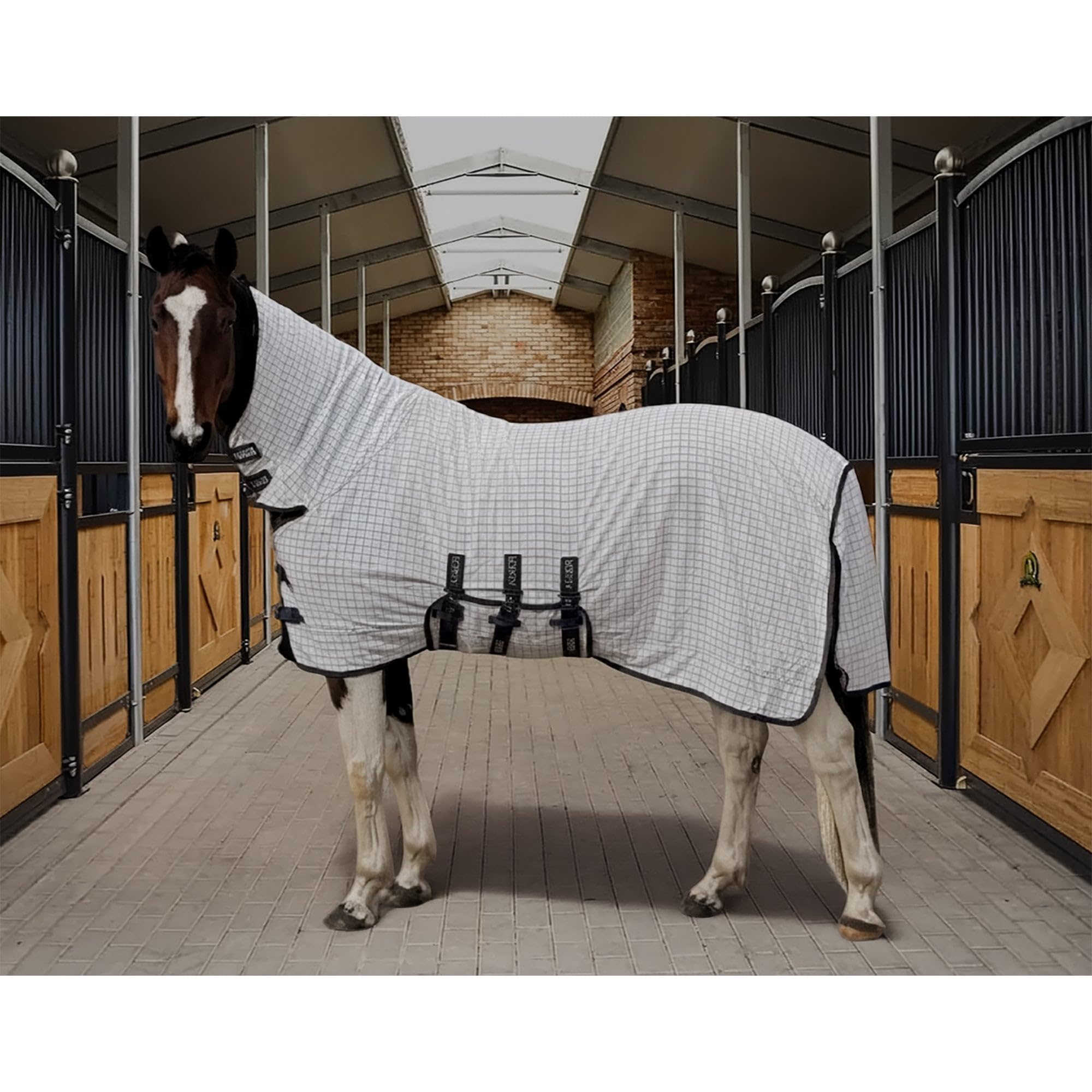 Asker Sweet-Itch Combo Rug - White | Belly Flap | Lightweight