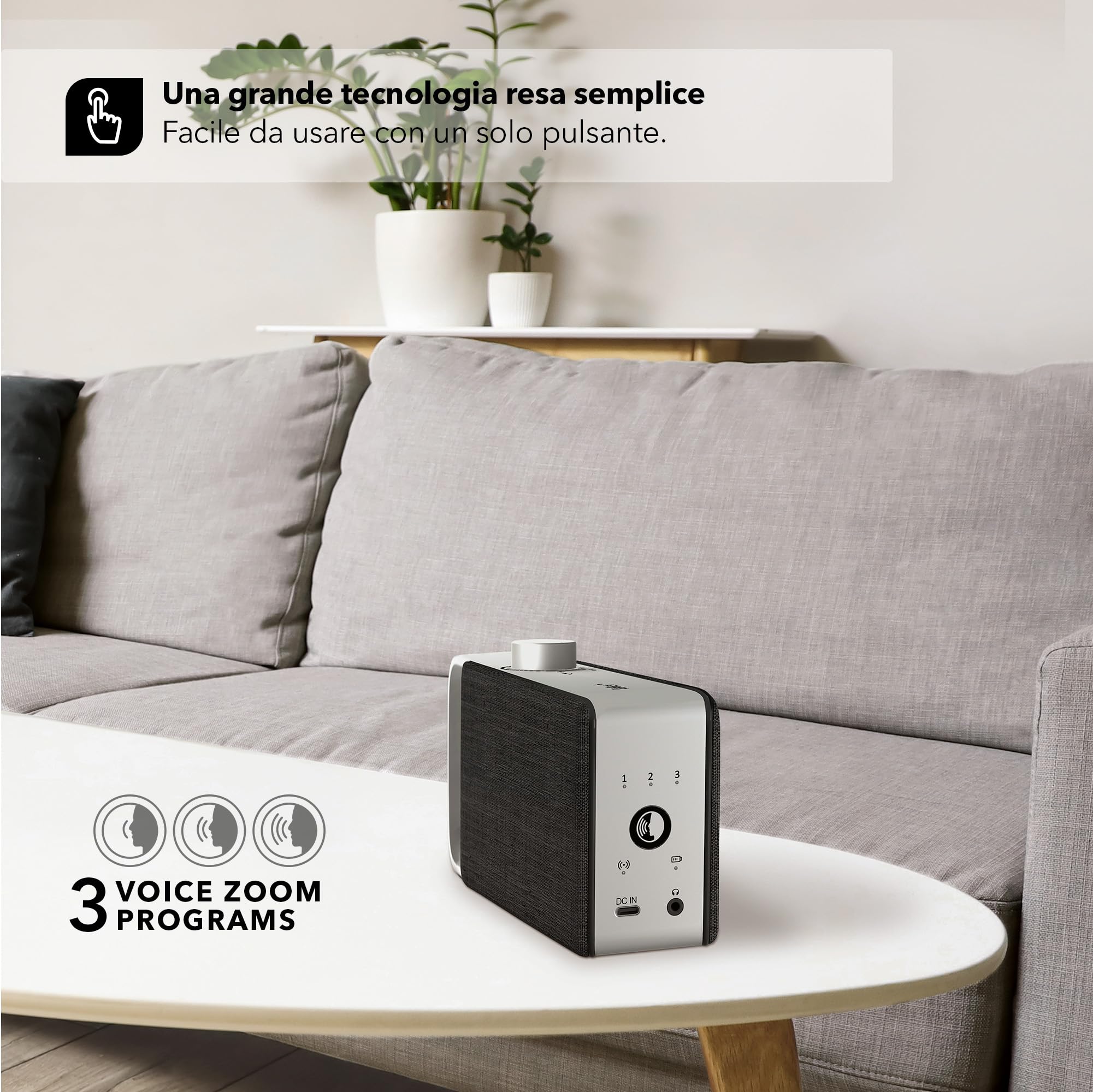 Soundbar Faller Oskar Voice Zoom Aluminio Wireless - Dettaglio
