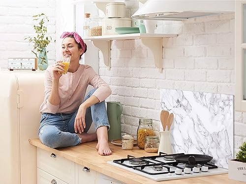 Miniatura 6 de artgeist Protector contra salpicaduras de vidrio templado para salpicaduras de cocina Protector de cocina de vidrio templado resistente al calor