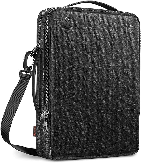 FINPAC Laptop Shoulder Bag for MacBook Pro 13 M2 M1 2022-2016, MacBook Air 13 2022-2018, MacBook Pro 14 2021, Water-Resistant Tablet Computer Carrying Sleeve Case w Electronics Organiser Pocket