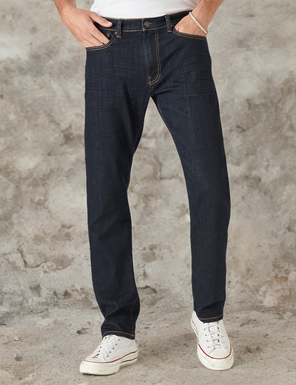 Lucky Brand Mens 121 Slim Straight Coolmax Stretch Jean - Image 6