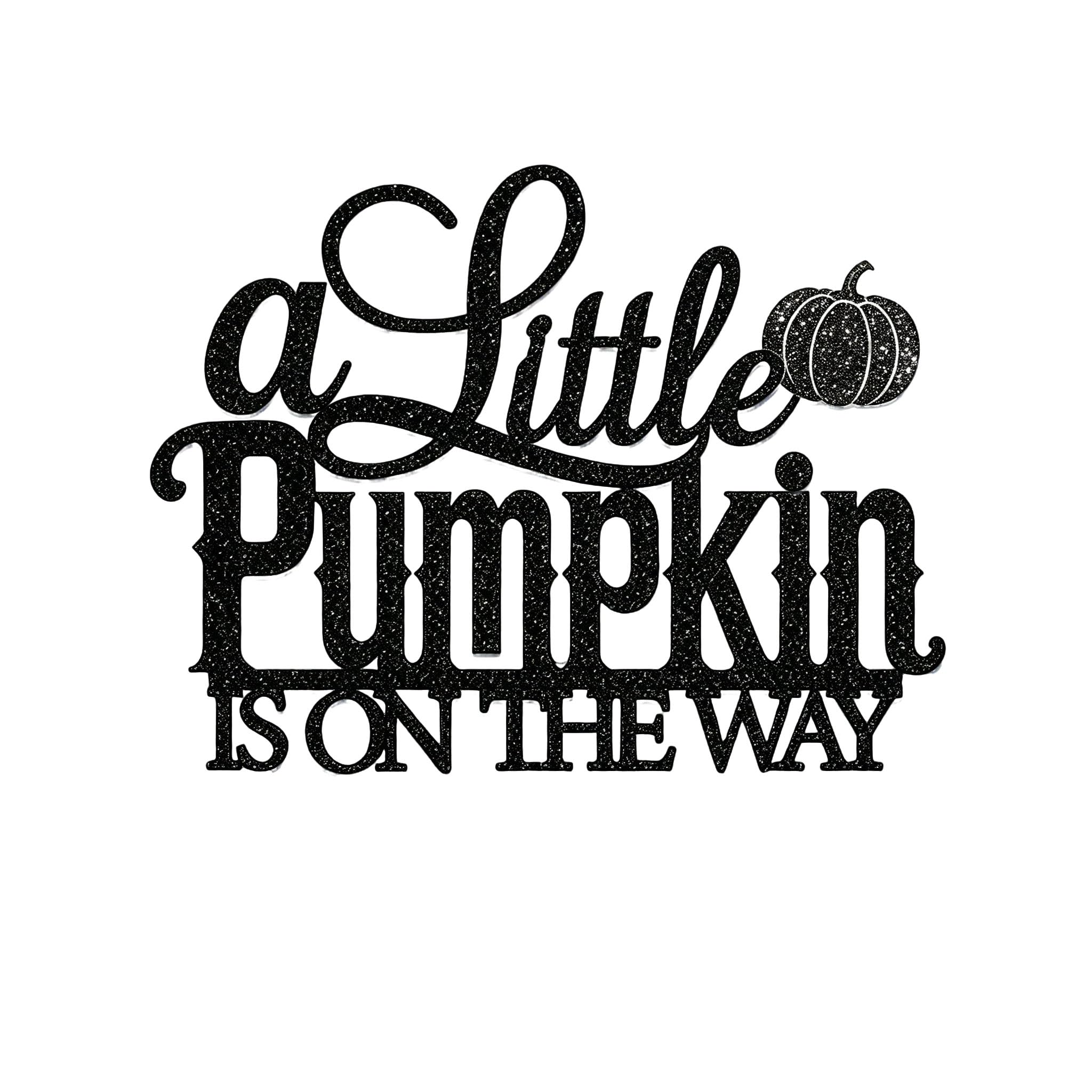 HQKJGSYX A Little Pumpkin is On The Way Sign for Backdrop,Wooden Baby Shower Sign for Backdrop Decorations,Pumpkin Themed Party Decorations,Welcome Baby Gender Reveal Party Decorations Supplies