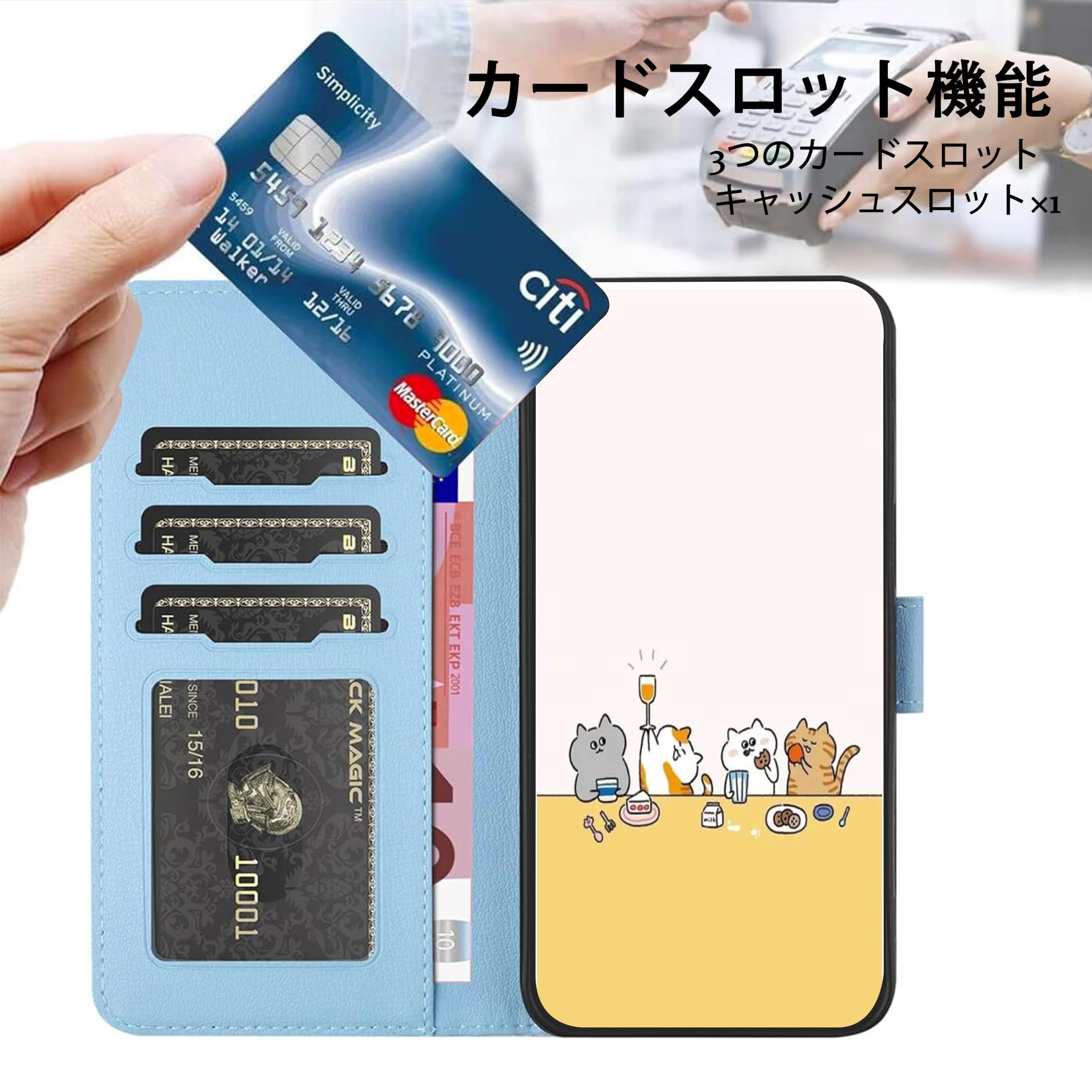 Amazon.co.jp: FALUWONRU ギャラクシーA21 SC-42A ケース 手帳型 高級