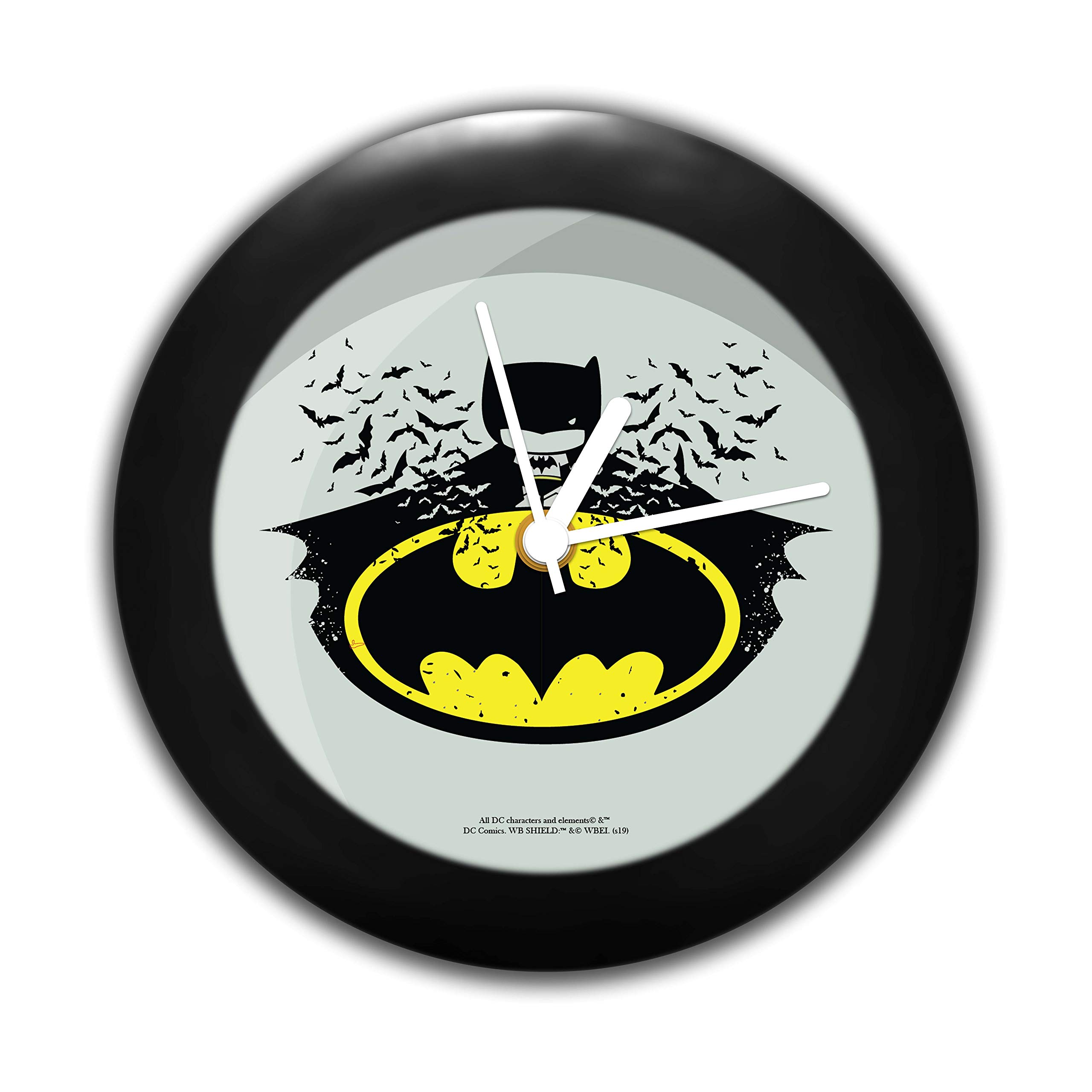 MCSID RAZZ- - DC Comics Batman Chibi Table Clock Gift Set Birthday Gift Official Licensed by Warner Bros,USA