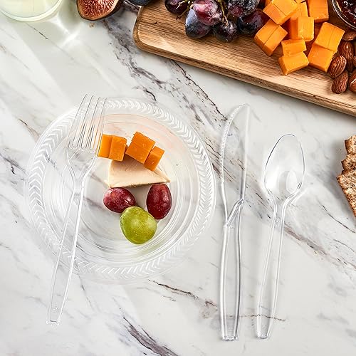 Miniatura 5 de Plasticpro Cucharas de té desechables de plástico transparente, pesadas, 100 unidades