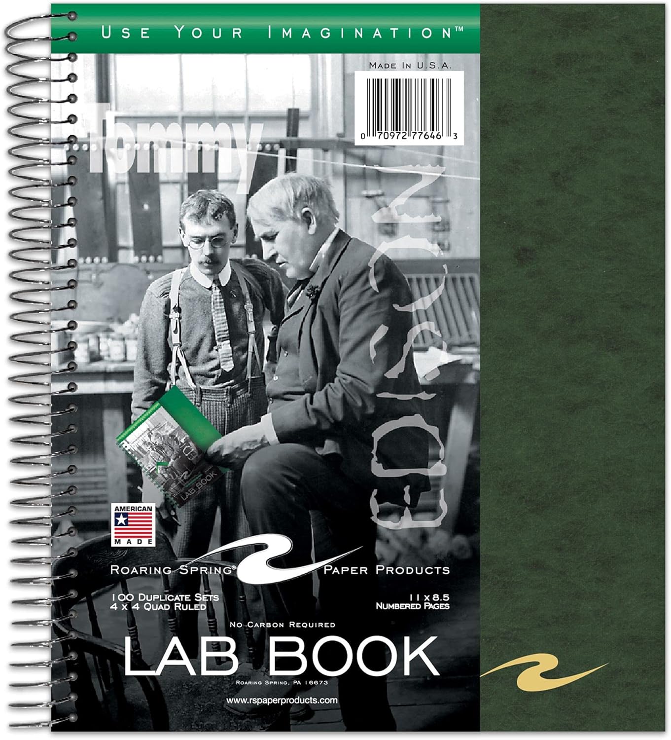 ROARING SPRING Edison 4x4 Quad Graph Ruled Wirebound