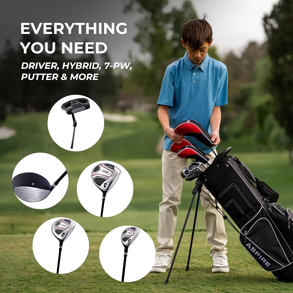 ASPIRE ゴルフ　キッズ Amazon.com : Aspire Junior Plus Kids Golf Clubs for Ages 3