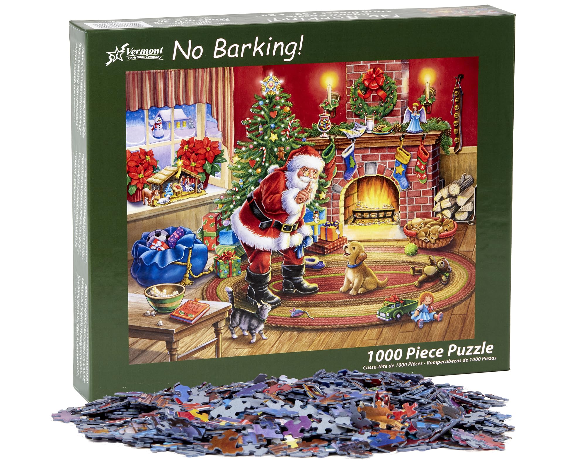 Naughty Or Nice 1000 Piece Jigsaw Puzzle - Christmas Santa Claus Puzzle