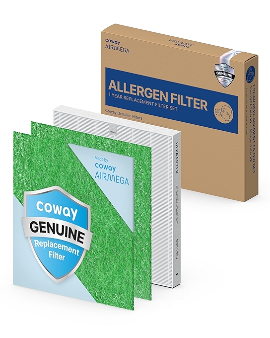 COWAY AP-1512HH空气净化器滤芯替换装 - 过敏源除臭滤芯与真HEPA滤芯组合
