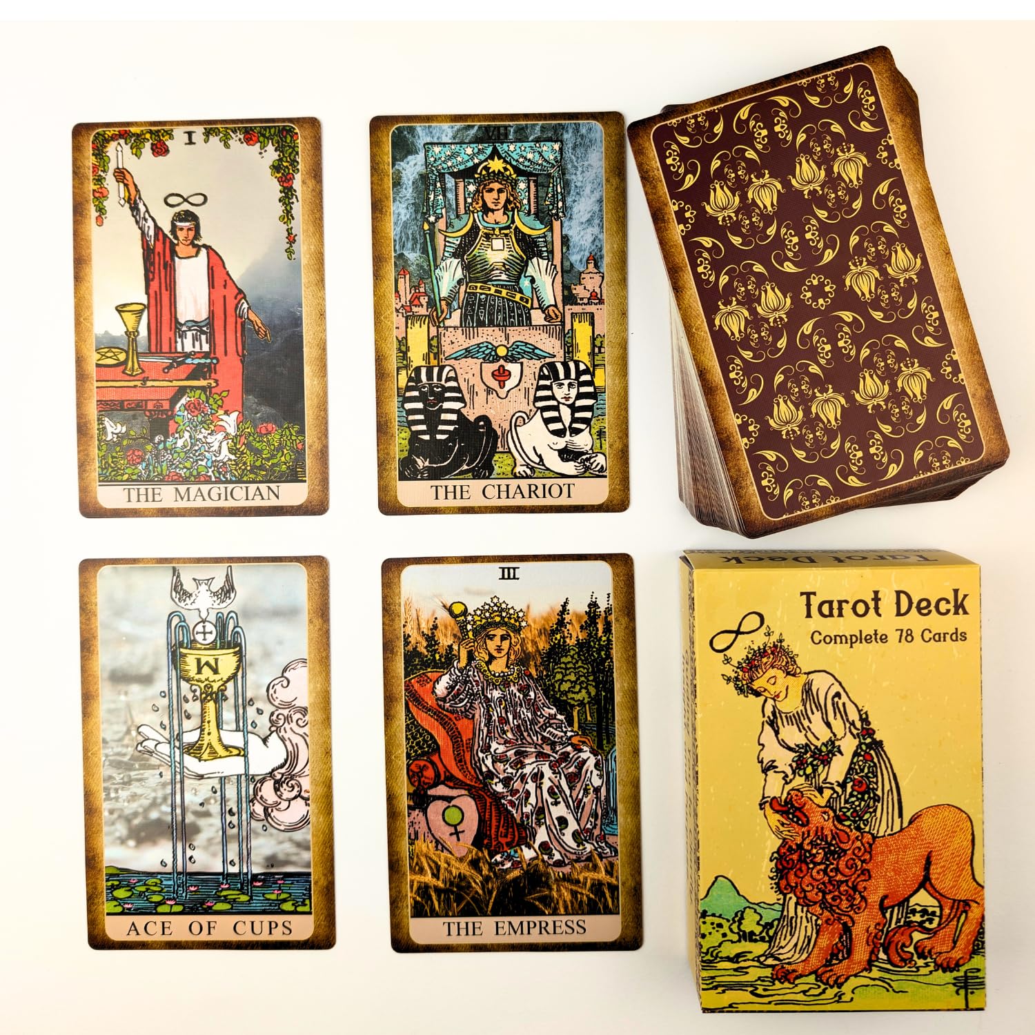 Witchy Cauldron Tarot Cards Classic Size Rider Waite Style Tarot Deck with Guidebook - Image 3