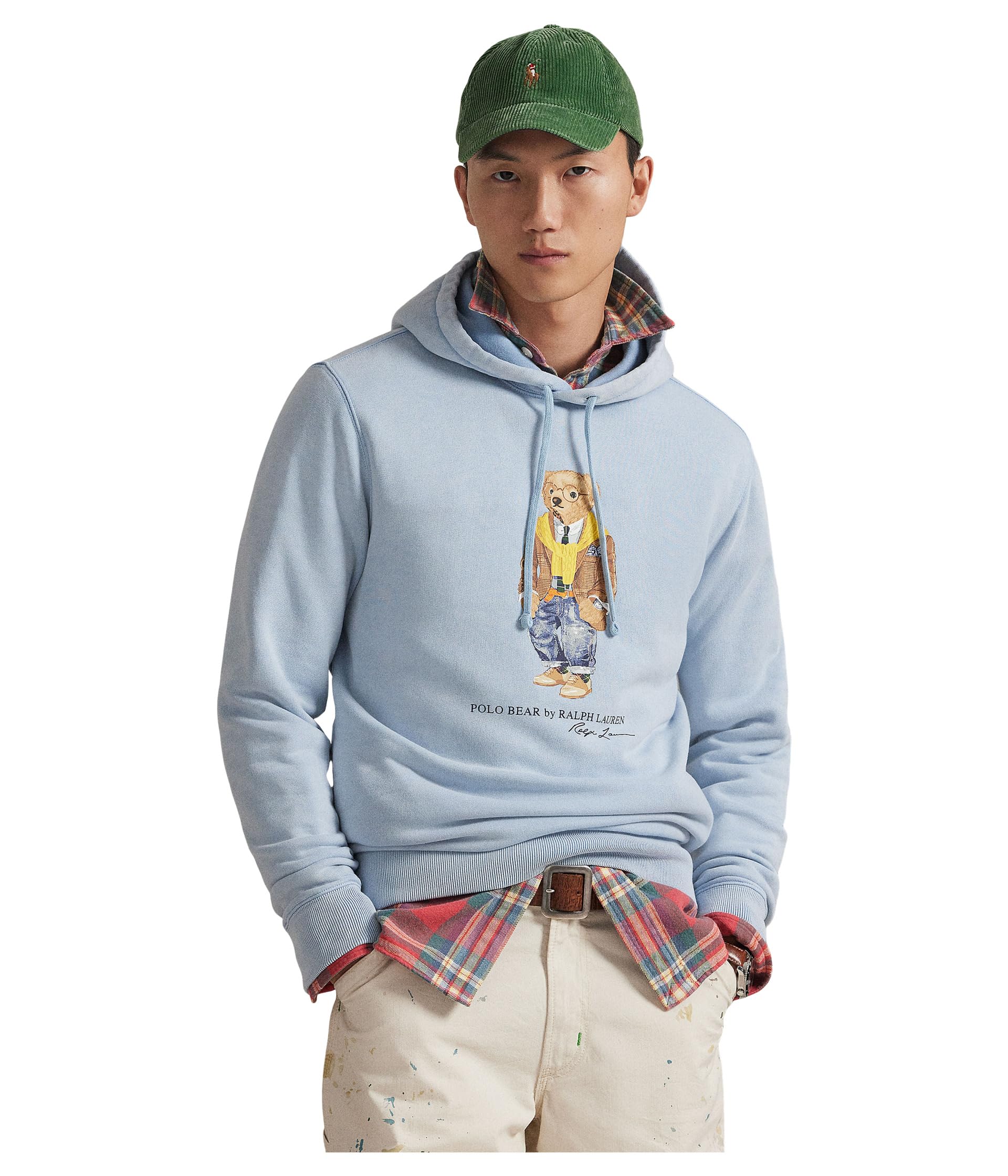 Polo Bear Garment-dyed Fleece Hoodie