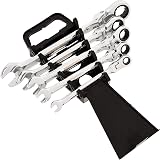 Amazon Basics Flexible Ratcheting Wrench Set - Metric, 5-Piece, 8mm, 10mm, 13mm, 14mm, and 17mm - 2