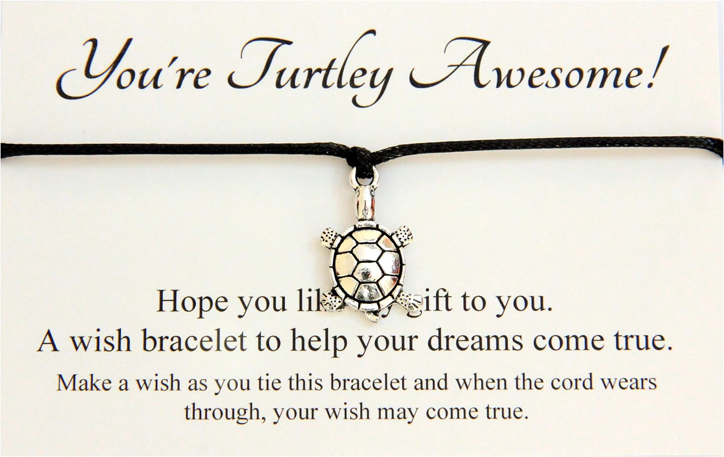 You Are Turtley Awesome | Turtle Wish String Bracelet | Inspirational Gifts | End of Year Gift | Pass Exam Gifts | Graduation Gift