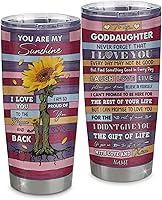 Vista 8 de Personalized To My Goddaughter From Godmother Stainless Steel Tumbler Cup Lion My Precious Goddaughter Birthday Graduation Christmas Travel Mug 20oz