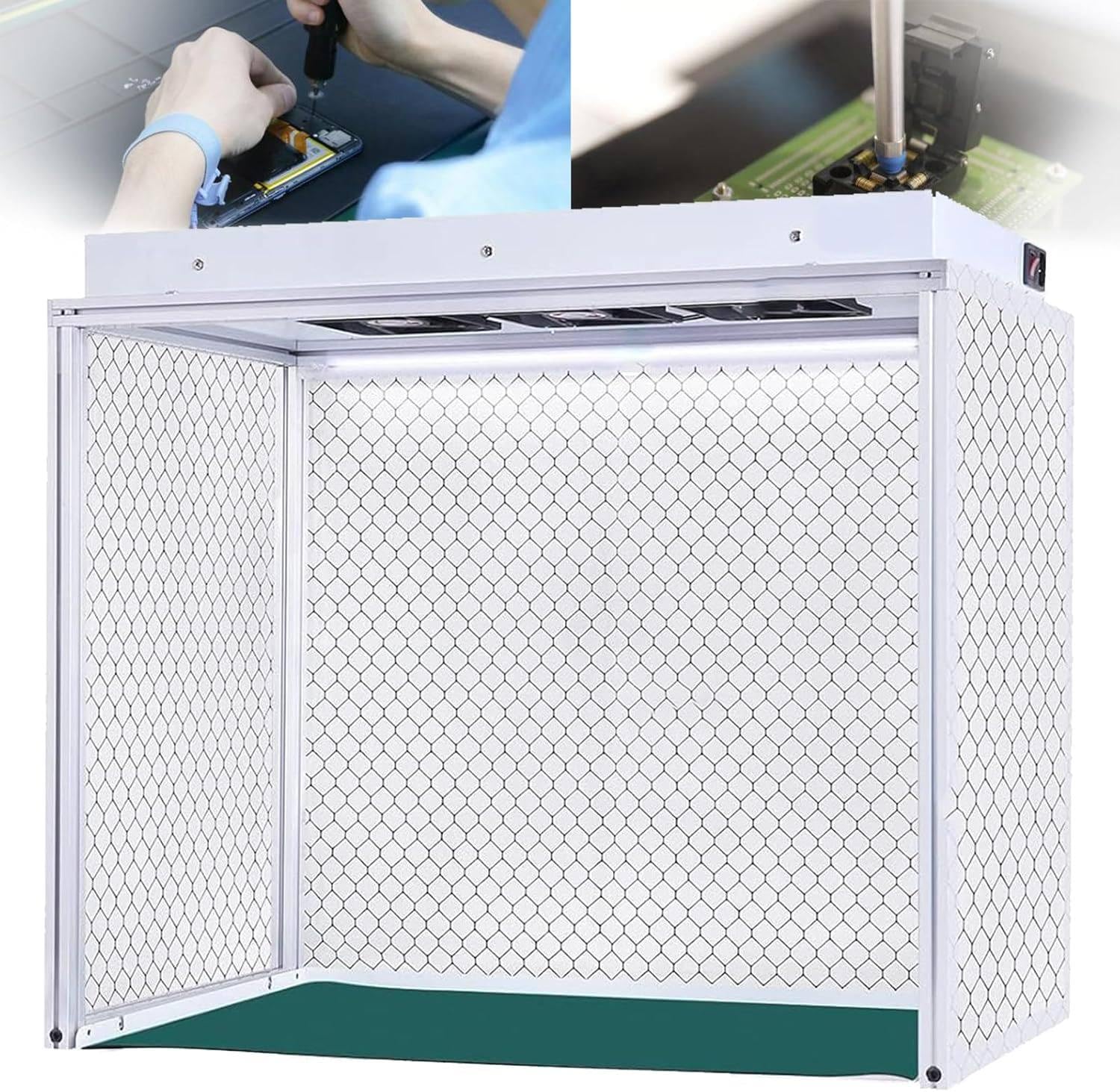 Laminar-Flow-Kabinett, Vertikale Laminar-Flow-Haube, Vertikale Laminar-Flow-Haube, Hepa-Filter Für Sauberkeit Staubfrei Arbeiten, Vertikale Laminar Flow Hood Mit 62x31cm/24.4x12.2in Arbeitsbereich