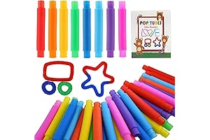 UrChoice 30-Pack Pop Tubes for Toddlers: Enhancing Fine Motor Skills and Learning through Play